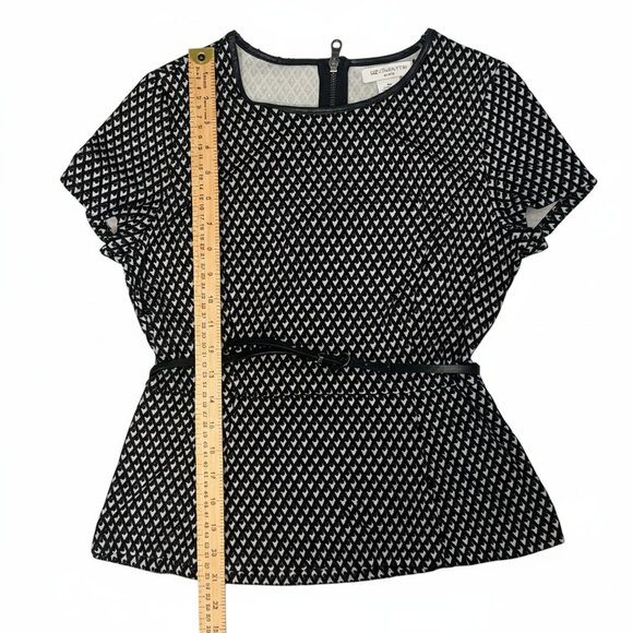 Vintage 1990s/Y2K Liz Claiborne Black and White Shirt - Picture 4 of 6